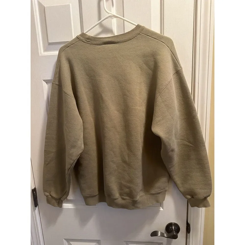 Vintage Beige Lee Ultraweight Cotton Blend John‎ Deere Large